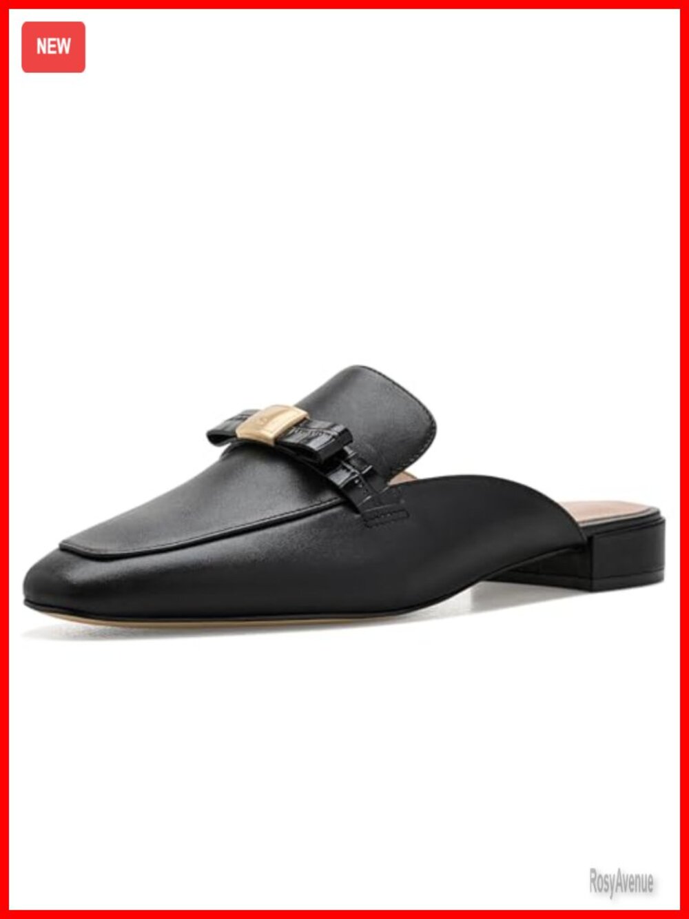 Cole Haan Pasha Bow Mules Leather Slip On Business Casual Shoes
